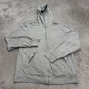Grayers Athletics Full Zip Hoodie Sweatshirt Mens XL Gray Textured Cotton Blend